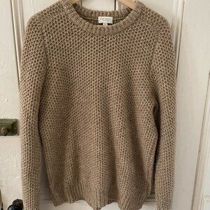 Club Monaco Chunky Knit Fisherman Sweater Italian Yarn Size M